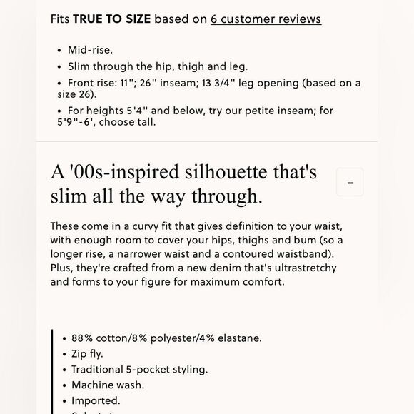 NWT J CREW Curvy slim jean in 2003 super-stretch in True Black - Picture 6 of 6